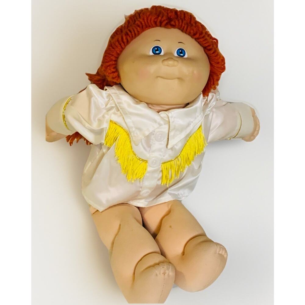 Coleco Taiwan Vintage 1985 Cabbage Patch Kids Girl Doll, Red Hair, Blue Eyes